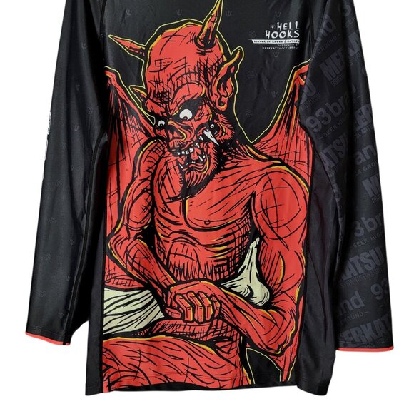 93 Brand Meerkatsu Hell Hooks Rash Guard 3XL Devil Satan - Picture 6 of 8